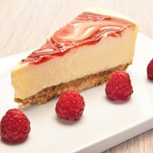 Cheesecake cu dulceata de fructe de padure